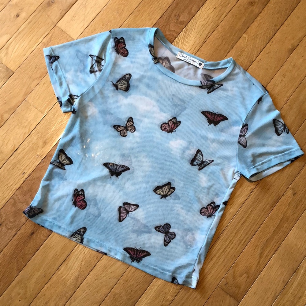 Cloud Dancer Sheer Top / size Medium